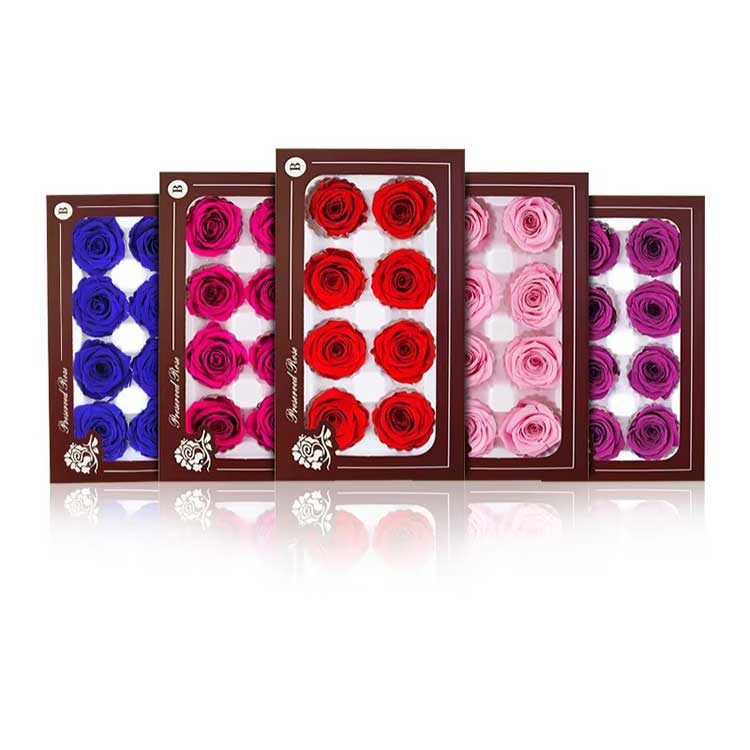 영원한 꽃 8송이 장미 선물 상자