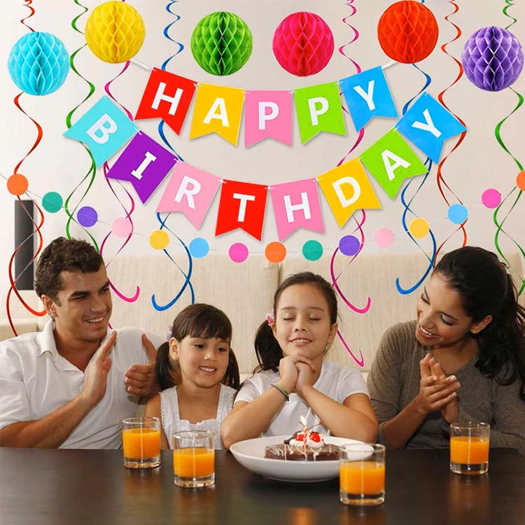 생일 축하 깃발