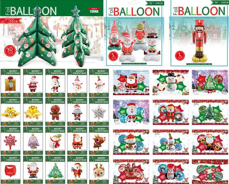 Christmas foil balloons Christmas foil balloons