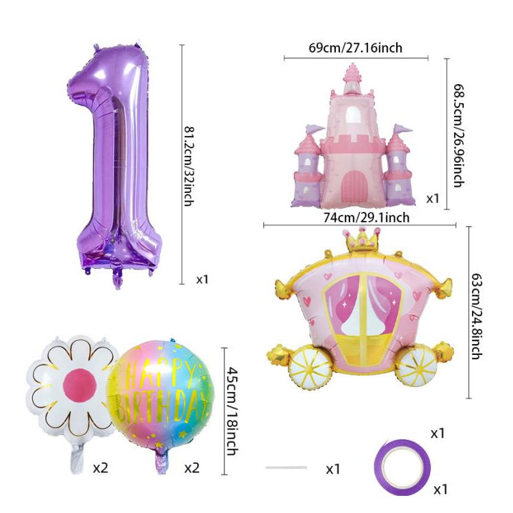 Birthday Foil Balloon Set