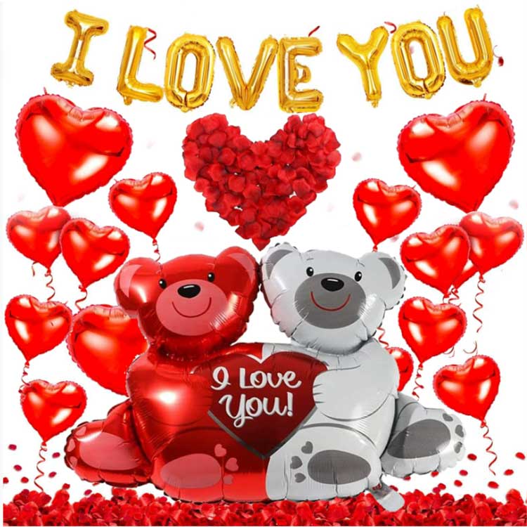 발렌타인 데이 호일 풍선
